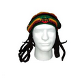 Crocheted Tam Hat with Dreadlocks